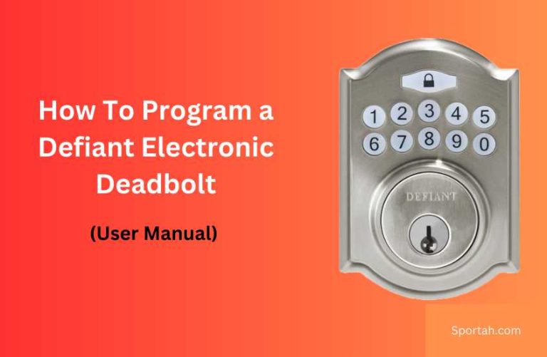 How To Program a Defiant Electronic Deadbolt (Manual)